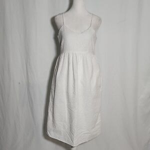 Elegant White  Midi Dress